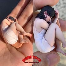 1/16 1/18 Skala Weibliche Soldat Miniatur Simulation Malerei Mädchen Menschlichen Körper Kunst Desktop Skulptur Figur Puppe Sammlung