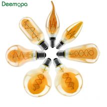 Retro LED Spirale Filament Glühbirne E14 E27 4W 2200K 220V-240V C35 A60 T45 ST64 T185 T225 G80 G95 G125 Vintage Edison LED Lampe