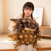 60cm 1pc Simulation schnappen Schildkröte Plüsch gefüllt lebensechte Amphibien puppe kreative Wildtier Kissen Zimmer Dekor Geburtstags geschenke