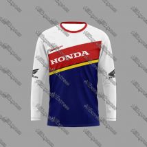 Sommer-Honda-HRC-Renn-T-Shirt für Herren, atmungsaktiv, schweißableitend, schnell trocknend, bequem, Motorrad-Renn-Top zum Radfahren