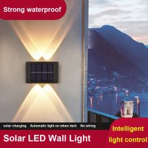 Lampa ścienna na energię słoneczną zewnętrzne wodoodporne światło w górę iw dół