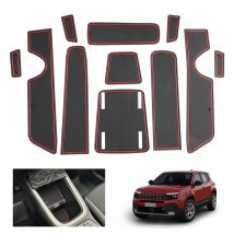 RUIYA per Jeep Avenger 2023 2024 2025 Auto Porta Scanalatura Mat Antiscivolo Slot Pad Auto Interni Jeep Avenger 2025 Accessori