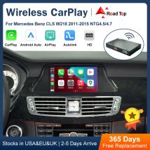 Road Top Wireless CarPlay Android Auto per Mercedes Benz CLS W218 NTG4.5/NTG4.7 2011-2015, con Mirror Link AirPlay Car Play