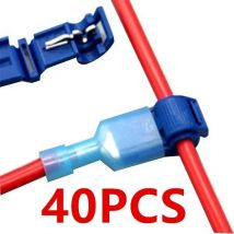 20 sztuk/40 sztuk szybkie złącza kabli elektrycznych Snap Splice Lock zaciski przewodów zaciskane motocykle elektryczne radio hamulcowe