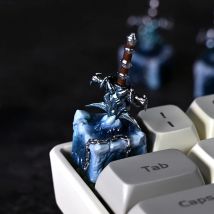 World of Warcraft Frostmourne Artisan Harz-Tastenkappen 1u ESC Custom MX Switch Handgefertigte Anime-Tastenkappen für mechanische Tastatur Geschenk