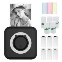 Stampante fotografica Stampante portatile Mini stampante istantanea wireless Supporto connessione BT per smartphone Compatibile con iOS Android