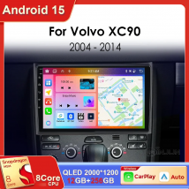 For Volvo XC90 2004-2014 Android 15 Car Radio Head Unit Multimedia Video Player Stereo Navigation GPS Android Auto 5G WIFI DSP