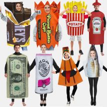 [Sei il mio segreto] Bambini Adulti Divertente Festa Cibo Spugna Vestito Cosplay Costume di Carnevale di Halloween Spettacolo Teatrale Vestito da Palcoscenico