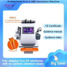 9in1 40K Macchina per cavitazione ad ultrasuoni Vuoto Lipo Lase Dimagrante Attrezzatura per massaggio modellante del corpo (consegna veloce dal magazzino dell'UE)