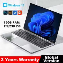 Computer portatile Windows 11 Pro Intel Atom A3950 2025 Notebook PC Gamer 12GB RAM 512GB 1TB SSD 1920*1080 Computer da studio per ufficio PC