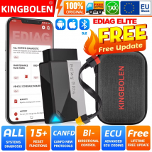 【Actualización Gratuita】 Escáner OBD2 para Automóviles KINGBOLEN Ediag Elite, Herramienta de Diagnóstico para Todos los Sistemas, 15 Funciones de Reinicio, Codificación ECU, Herramientas de Escaneo