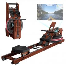 Máquina de remo de madera JASPORT R3, pantalla LCD plegable, mapa de cine, Compatible con carga máxima de 150 kg