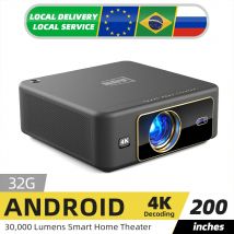 U002 Proiettore Android Full HD 1080P LED 4K Videoproiettore WIFI Messa a fuoco automatica 3D MINI Home Theater Cinema Gioco Smart TV da 200 pollici
