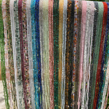 Koraliki z naturalnego kamienia fasetowane 2 3 4 mm Ametyst Turmalin Luźne koraliki dystansowe Małe koraliki do wyrobu biżuterii Naszyjnik Bransoletka Akcesoria