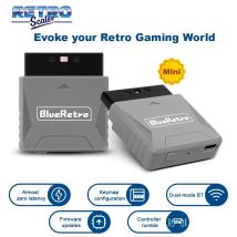 Adaptador receptor RetroScaler Mini Blueretro para PS1 PS One PS2 Compatible con controlador inalámbrico 8bitdo PS4 PS5 Xbox Series X