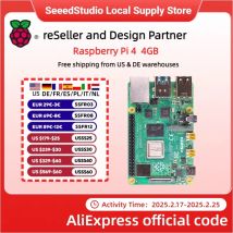 Computer Raspberry Pi 4 da 4 GB modello B 1 GB/2 GB, quad-core Cortex-A72, BCM2711, 2,4 GHz e 5,0 GHz IEEE 802.11b/g/n/ac wireless