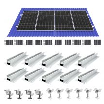Guide di montaggio per pannello solare Staffa per pannello solare in alluminio da 300 mm Modulo di fissaggio per binario fotovoltaico Kit staffa per montaggio sul tetto a forma di T