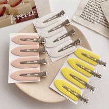 2-4 Teile/los Rosa Blau Farbe Keine Biegung Nahtlose Haar Clips Side Fix Fringe Haarspange Make-Up Waschen Gesicht haar Zubehör Für Frauen