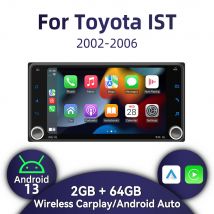 2 Din Android Radio per Toyota IST 2002-2006 7 "Schermo Wireless Carplay Auto Multimedia Navigazione GPS Unità di Testa Stereo Autoradio
