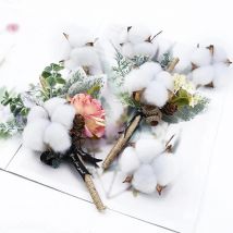 10/20Pcs Künstliche Blumen Heißer Verkauf Baumwolle Bälle Weihnachten Dekoration Foto Prop Kranz Hochzeit Halten Hause Diy Zubehör