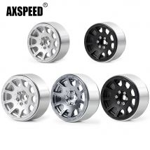 AXSPEED 4 Stück 1,9/2,2 Zoll Legierungsmetall Beadlock Felgen für AXIAL SCX10 D90 CC01 RC Crawler Car Upgrade-Teile im Maßstab 1:10
