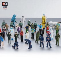 Xcartoys 1:64 Charakter Puppe Set Simulation Arzt Kinder sammel bar Kinderzimmer Dekor Weihnachten Geschenk Spielzeug für Jungen Jungen Mädchen