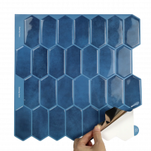 1 Blatt schälen und kleben Wandfliesen Aufkleber wasserdichte Tapete 3D-Effekt Fliesen einfach für die Renovierung von Wohnungen zu Hause zu installieren