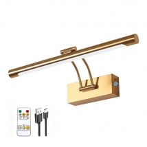 Nordic USB Touch charging Gallery Mirror Wall Lamp Home Decor Fixtures 40CM Minimalist LED Mirror corridor decorative light