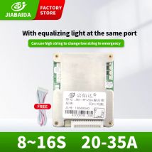 JBD 8S 12S 14S 16S Bms 10S 36V 13A 48V Für Li-Ion Lifepo4 Batterie Balance Board Proction 15A 20A 25A 30A Mit Common Port E-Bike