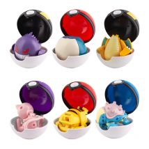 Funny Action Figure Pokemon Ball Deformation Toys Pikachu Mewtwo Gyarados Pocket Monster Pokeball Pokemon Children's Toys Gifts
