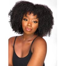 Afro Kinky Curly Wigs Full Machine Cheap Wig Sunlight Human Hair Wigs For Balck Women Remy Brazilian Short Human Wig