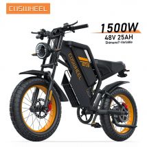Coswheel bici elettrica GT20 1500W moto elettrica per adulti fuoristrada Mountain bike 20 pollici 48V 25AH bici elettrica Fattire ebike