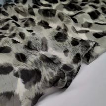 Sommer Silk Leopard Chiffon Stoff Georgette Weiche 8mm Seide Gold Gewinde Jacquard Sexy Wilden Kleid Schal Stoff