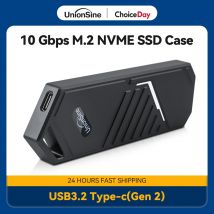 Custodia SSD UnionSine M2 NVMe USB 3.2 Tipo C Gen2 Custodia da 10 Gbps Lega di alluminio M.2 NVMe Unità a stato solido per 2230 2242 2280
