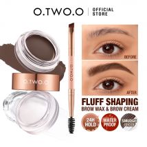 O.TWO.O pomata per sopracciglia cera Gel per sopracciglia 2 IN 1 impermeabile a lunga durata consistenza cremosa Eye Brow Tint Enhancers cosmetici trucco