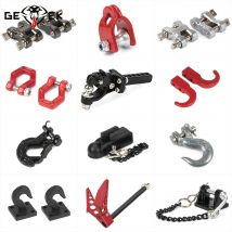 Accessori in scala 1/10 Recupero in metallo Manillo da traino Gancio per verricello Grilli ad arco Blocchi di ancoraggio catena per RC Crawler SCX10 TRX4