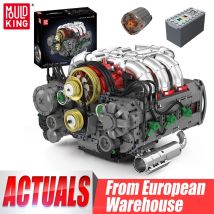 Mold King 10181 Technical Car Engine Toys motorizzato Flat Engine Building Block Brick Assembly Engine Set Kids Christmas Gift