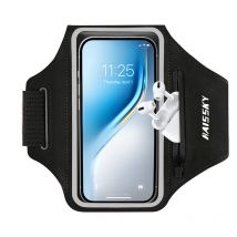 HAISSKY Anti-Fall-Armband-Lauftaschen für iPhone 17 16 Pro Max 17 Air 15 Plus 16E 14 13 Xiaomi Samsung Reißverschlusstasche Armtasche