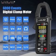 LAOLAU Digitales Zangenmultimeter, Phasenfolge, automatische Reichweite, Farbbildschirm, wiederaufladbar, AC/DC-Strom, elektrischer Tester TS26A TS26D