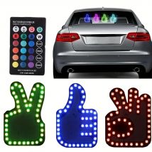 Verbesserte bunte Farbe USB-Geste Licht Auto Finger Licht Fernbedienung Atmosphäre Licht Hand Lampe Aufkleber Mittelfinger größten