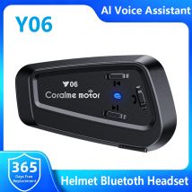 Y06 Motorrad Helm Bluetooth Headset Kopfhörer Hohe Zuverlässige Sound Staubdicht Musik Player Kopfhörer Wasserdicht IPX6