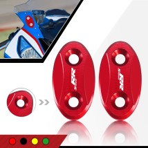 Motorrad CNC Zubehör Windschutzscheibe Spiegel Kappe Angetrieben Eliminatoren Kappe Spiegel Loch Abdeckung Für S1000RR 2009-2018 s1000rr