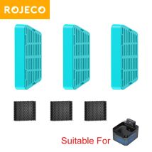 ROJECO Water Fountain Replaceable Filter For 2.2L Wireless Cat Water Foutain Filters Cats Drinkers Pet Water Purifier Filters