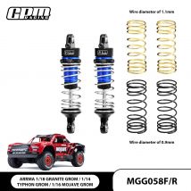 GPM 7075 Alu F/R AD Federschock 58 mm für ARRMA 1/18 Granit Typhon Mojave Grom