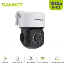 SANNCE AHD 1080P obiettivo Bullet ad alta chiarezza obiettivo da 3.6mm supporta l'app del telefono cellulare DVR visione diurna e notturna chiara con taglio IR automatico