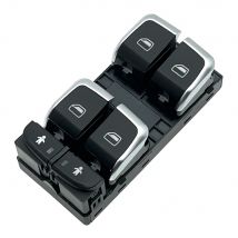 4GD959851B Power Master Control Window Switch Button For AUDI A7 A6 Q3 DriverSide Window HighQuality Chrome Button  4G0959851