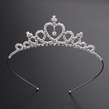 Mädchen Tiaras Strass Prinzessin Krone Kinder Chic Vielseitiges Haarband Kinder Hochzeit Geburtstag Party Haarschmuck