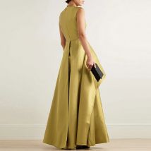 Damen Temperament Oansatz Schlank Party Overall Sexy Hohl Ärmellose Gefaltete Breite Bein Overall Fashion Solid Hohe Taille Strampler