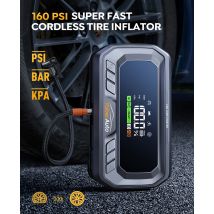 Yaber 4 in 1 6000A Jump Starter PD65W Power Bank 160PSI Compressore d'aria Pompa per pneumatici Caricatore portatile Dispositivo di avviamento per auto Booster