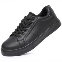 Scarpe da uomo in pelle Sneakers Trend Scarpe casual Traspiranti per il tempo libero Sneakers maschili Calzature antiscivolo Scarpe vulcanizzate da uomo
